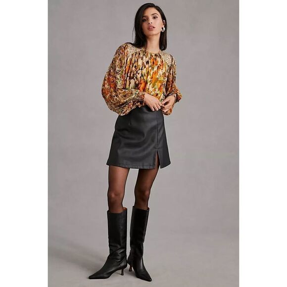 New Anthropologie x Bl-nk Sequin-Embellished Blouse Size S - Picture 2 of 11